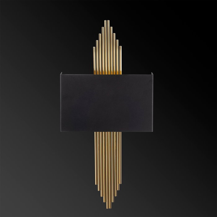 Opviq Lámpara de pared moderna Negro y Oro
